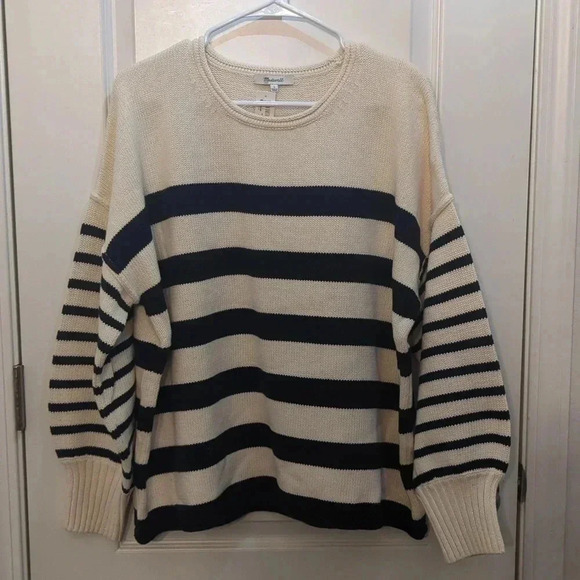Madewell Pullover Sweater in Mixed Stripe - Picture 3 of 10